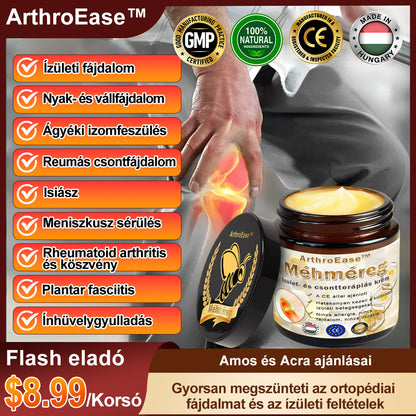 ArthroEase™ Méhméreg ízületi terápiás krém (kifejezetten idősebb felnőttek számára és az AAOS ajánlja)